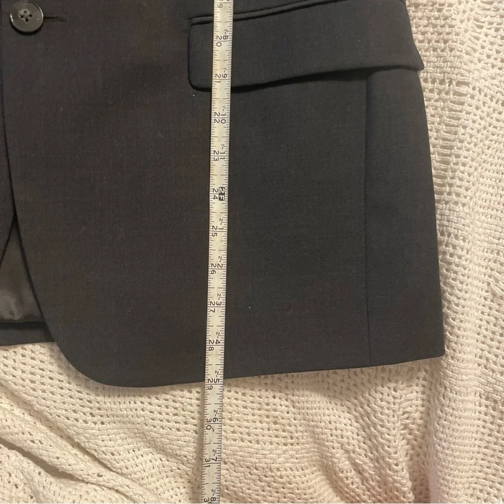 Calvin Klein Black Classic Two-Button Wool Blazer‎